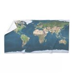 CafePress World Map Large Beach Towel, Soft 30"x60" Towel with Unique Design