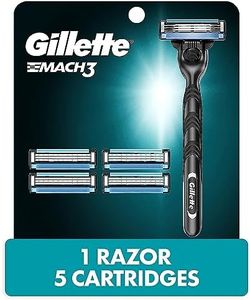 Gillette Mach3 Men's Razor Handle + 5 Blade Refills