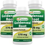 Best Naturals Goldenseal Root 570 mg 100 Capsules (100 Count (Pack of 3))