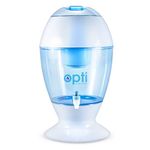 Opti DROP 3 Gallon Alkaline Water Filter Purification Machine - Countertop Dispenser Naturally Enhances Alkalinity Up to pH-9.0 | Removes Up to 99.99% of Harmful Contaminants and Free Radicals