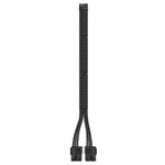 EZDIY-FAB RTX 3000 Series 12 Pin to Dual 8 Pin PCIe Sleeved Extension Cable 300 MM- Connector for NVIDIA Ampere GEFORCE RTX 3060ti 3070 3080 FE Funder Edition- Black