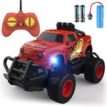 Mafbeanl Remote Control Car for Boys 4-7, 1:43 Scale Mini RC Car for Kids 3-5, Car Toys Truck Xmas Birthday Gifts for Toddlers 3 4 5 6 7 Year Old Boys (Red)