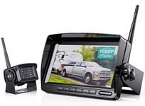 ZEROXCLUB Digital Wireless Backup Camera System Kit,No Interference,IP69 Waterproof Wireless Rear View Camera + 7’’ LCD Wireless Reverse Monitor for Rv/Truck/Trailer/Bus/Pickup/Van (W01-7 inch)