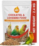 Boltz Adult Bird Seed Food for Cockatiel & Lovebirds Mix Seeds - Foxtail Millet, Yellow Millet, Canary Seed, Sunflower Seed, Mix Seeds for Lovebirds & Cockatiel (Mix Seed 2400 Gm)