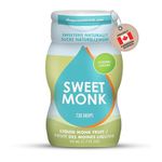SweetMonk - 100% Pure Original Monk Fruit Sweetener Liquid Sugar Substitute - 1.7oz | No Water Added MonkFruit Extract | Zero Calorie Keto Friendly MonkFruit Drops | Vegan, Gluten Free and Kosher