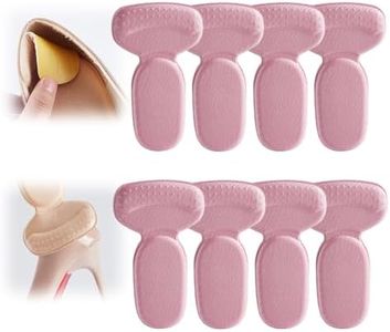 8 PCS Anti-Slip Heel Liners Soft Cushion Heel Protector Pads for Women Men Shoes,Improved Shoe Fit and Comfort,Stop Heel Slip and Blister Pink