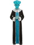 Smiffys Alien Costume, Blue with Robe & EVA Mask, Halloween Child Fancy Dress, Alien Dress Up Costumes