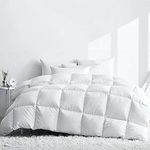 House Babylon 10.5 Tog Double Duvet | Luxury White Goose Down Winter Duvet for Cold Nights | Hypoallergenic, Lightweight, & Machine Washable Quilt | Ideal for Sensitive Skin