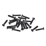 uxcell M2 x 10mm Phillips Screws Fastener Black for Laptop PC TV Fan Audio Switch 350pcs