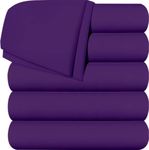 RAJVEER TEXTILE Stylish Homes Pure Microfiber Light Weight Soft & Easy Care Bedsheet Queen Size (92" x 102") with 2 Piece Pillow Cover Size(18"x28")-Purple