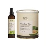 RICA Brazilian Wax & Lotion Combo(1 Rica Wax 800 Ml, 1 Rica After Wax Lotion For Women, 250 Ml, Pack Of 1)