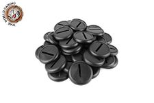 War World Gaming | 30mm Round Slotted Plastic Bases with Lip | Pack of 50 | For 28mm Wargaming Miniatures & Figures