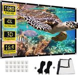 200 inches Projector Screen,HUANYINGBJB 4K 16:9 HD Rear Front Projector Screen Foldable Projection Screen Double-Sided Portable Outdoor Projector Screen for Movie Home Theater Yard Travel (200)