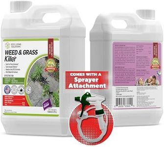 ECO Garden PRO - Organic Vinegar Weed Killer | Kid Safe Pet Safe | Clover Killer for Lawns | Moss Killer | Green Grass & Poison Ivy Killer | Spray Ready Glyphosate Free Herbicide (1 Gal with Sprayer)