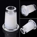 Glass Tube Adapter，3 Pcs Glass Tube Adapter 14mm Female to Male 18mm Essential Adapter Connector，Adapter Connector for Glass Hookah Pipe Bowl Water Pipes (Size 1)