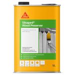 Sika Sikagard Wood Preserver – Prevents Wood Rot and Decay – Fast-Drying – Clear – 5 Litre