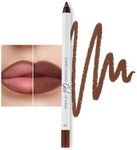 Lamel Matte Gel Lip Liner Pencil | Weightless & CreamyTexture - Sharpenable - Longwear & Waterproof - High Pigmented & Flawless Finish - Cruelty-free & Paraben-Free - 414, 1,7g/0.05oz. (Intense Brown)