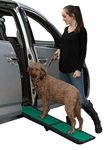 Pet Gear Travel Lite Short Bi-Fold Ramp with supertraX Surface for Maximum Traction