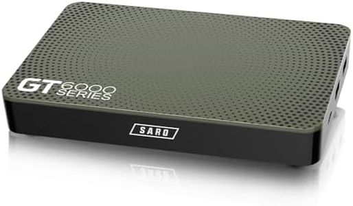 BuzzTV SARO GT6000 Pro 4K Ultra HD with Premium GT-Series BT-250 Remote Control Latest Android 13 Dual-Band 4GB RAM DDR4 / 128GB with Expandable Storage (Military Green)