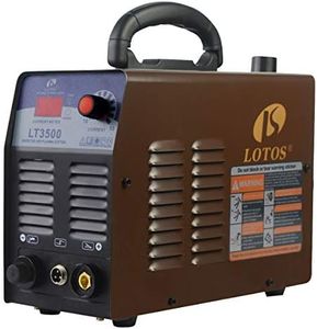 Lotos LT3500 35Amp Air Plasma Cutter, 2/5 Inch Clean Cut, 110V/120V Input with Pre Installed NPT Quick Connector, Portable & Easy Quick Setup Metal Cutter