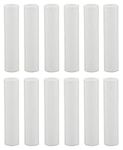 Creative Hobbies® 1751 - Set of 12, 4 Inch Tall White Plastic Candle Covers Sleeves Chandelier Socket Covers ~Candelabra Base