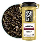 Tiesta Tea - First Flush Darjeeling Black Tea | Single Origin Premium Black Loose Leaf Tea from India | 100% Pure Unblended High Caffeinated Tea | Hot or Iced Tea & Up to 50 Cups - 4oz Refillable Tin