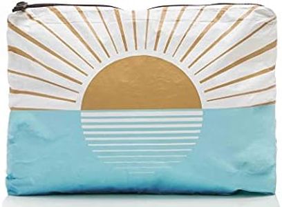 ALOHA Collection Mid Westside Pouch | Lightweight, Packable, and Splash-Proof Makeup Pouch | Easy to Clean