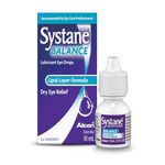 Systane Balance, Lubricant Eye Drops for Dry Eyes and Contact Lenses, Evaporation Protection Dry Eye Drops, Eye Drops for MGD, Meibomian Gland Dysfunction - 10 mL
