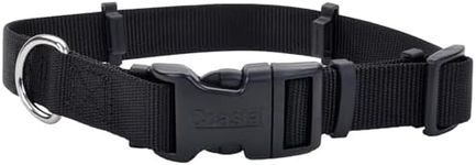 Coastal Pet SecureAway Collar Protector for Flea Collars - Adjustable pet Accessory - Protective Flea Collar for Dogs & Puppy - Black, 5/8" x 10-14"