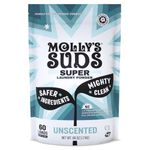 Molly's Suds Unscented Super Powder Detergent | Natural Extra Strength Laundry Soap, Stain Fighting & Safe for Sensitive Skin | Earth Derived Ingredients | 60 Loads