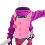 BOOSTEADY Ski Harness Snowboard Harness Trainer for Kids wtih Dinosaur Shape Adjustable Leash Metal Buckle Pink