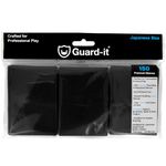 Guard-it - 150 Matte Black Small Japanese Size Trading Card Sleeves - Premium Deck Protectors for Yu-Gi-Oh, Cardfight!! Vanguard & Photocards