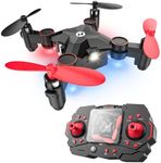 Holy Stone HS190 Foldable Mini Nano RC Drone for Kids Gift Portable Pocket Quadcopter with Altitude Hold 3D Flips and Headless Mode Easy to Fly for Beginners