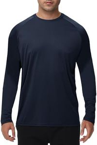 Long Sleeve Shirts for Men - Dry Fit Moisture Wicking UV UPF Sun Protection T-Shirts for Fishing Workout Swim