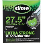 Slime 30077 Bike Inner Tube with Slime Puncture Sealant, Self Sealing, Prevent and Repair, Schrader Valve, 50/60-584mm (27.5 (650b) x 2.0-2.4), Green