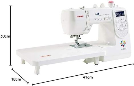 Janome M200 QDC Computerised Sewing Machine – Extra Wide Table & Bonus Pack