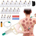 32 Cups Cupping Set with Pump,Chinese Body Vacuum Massage Therapy Cupping Kit