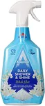 Astonish Daily Shower Shine White Lilies Cleaning Spray - No Scrub After Shower Spray Foam Prevents Watermarks & Limescale Buildup - Vegan Cruelty-Free Household Cleaning Products, 750ml Spray Bottle
