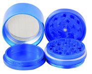 True CNC Highgrade Aluminium Herb Grinder(4 Part, 40mm, Blue)