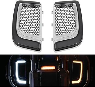 Lower Fairing Lights LED Turn Signals Running Light Fit for Harley Road Glide Street Glide Electra Glide Ultra Limited 2014-2023 Chrome and Smoke