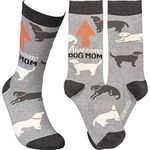 Primitives by Kathy Awesome Dog Mom Socks, Multicolor, One Size