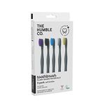 The Humble Co. Plant-Based Toothbrush Family Pack (5-p) | Sensitive Bristles | Biodegradable, Eco-Friendly, Vegan for Your Everyday Oral Care, Dentist Approved