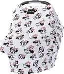 Disney Collection The Original Milk Snob Infant Car Seat Cover and Nursing Cover Multi-Use 360° Coverage Breathable Stretchy Minnie Mouse