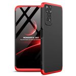 Glaslux Full Body 3-in-1 Slim Fit (Red-Black-Red) Full 360 Protection Back Case Cover for Redmi Note 11 Pro/Note 11 Pro Plus