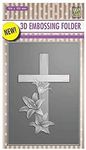 Nellie Snellen 3D Embossing Folder - Cross with lilies