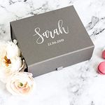 Pink Positive Personalised Gift Box with Real Foil Name | Custom Gift Box | Personalised Gift Box for Presents | Ideal for Bride, Bridesmaid, Birthday