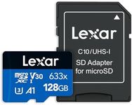 Lexar SDMI High-Performance 633X Micro SD Card, 128 GB Capacity