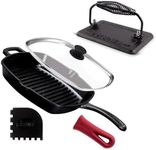 Cuisinel Cast Iron Grill Pan + Rect