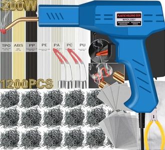 Wrdlosy 200W Plastic Welder, 78PCS Rods 800PCS Staples, Plastic Welding Kit, Must Have For DIYers, Instant On/Off, Smoothing Tip Repair Tape Reinforcing Mesh Plier Sandpaper Bumper Repair (Blue)