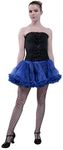 BellaSous Women's Tutu Skirt Petticoat for Vintage 80s Prom Dress | One Size Royal Blue Tutu Pettiskirt